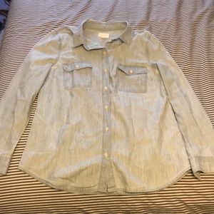 Light Wash Button Down